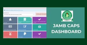 picture of jamb caps dashboard portal for accepting and rejecting admission